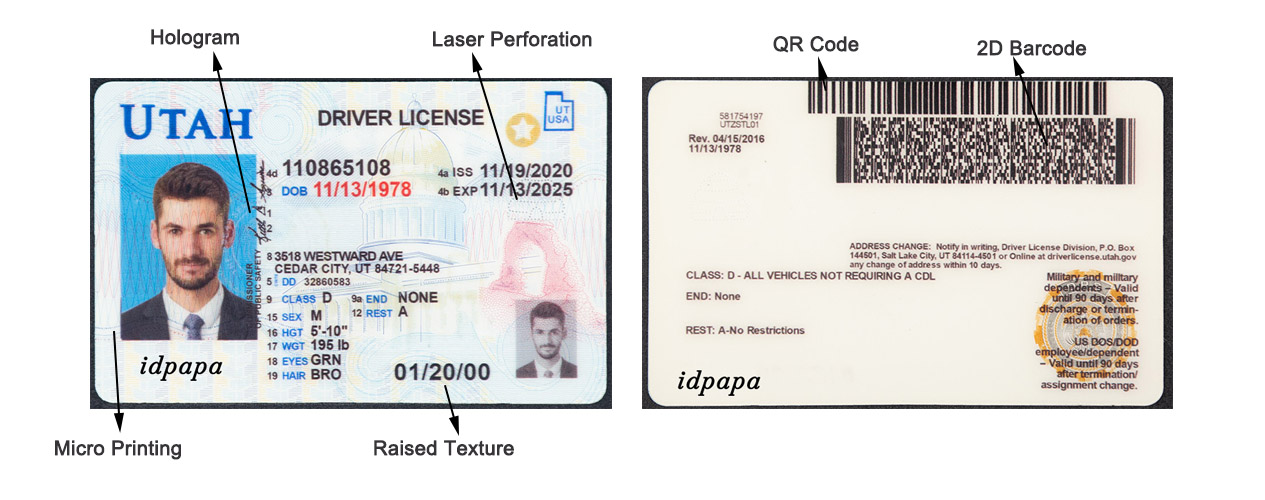 Premium Utah Fake ID